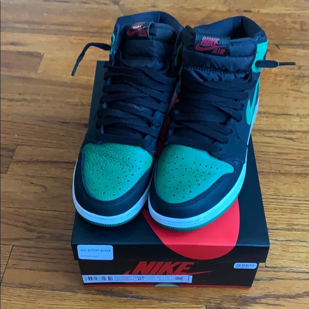 Jordan 1s pine green og high retro gs